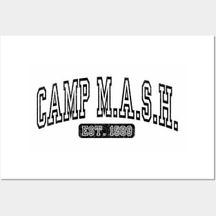 Camp Mash Varsity Yearbook Black Posters and Art